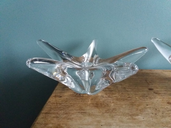 Image 1 of Candleholders Cristal Daum France Étoile De Mer