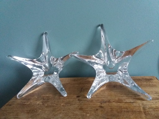 Candleholders Cristal Daum France Étoile De Mer