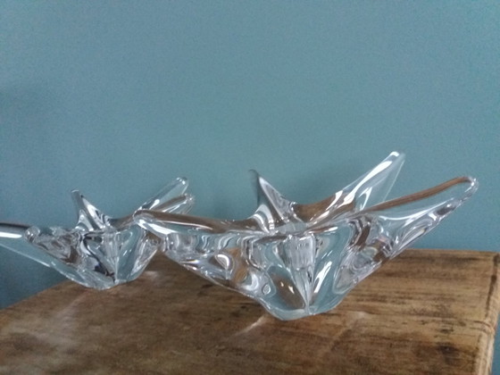 Image 1 of Candleholders Cristal Daum France Étoile De Mer