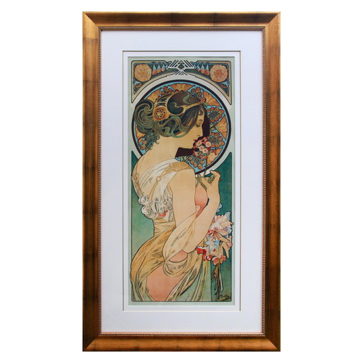 The Key Flower By Alphonse Mucha