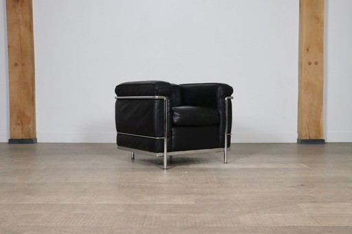 Vintage Cassina Lc2 Lounge Chair By Charlotte Perriand And Le Corbusier