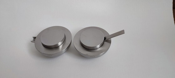 Image 1 of Blomus stainless steel Asia Milk & Sugar Cream Set Stotz Design Bauhaus