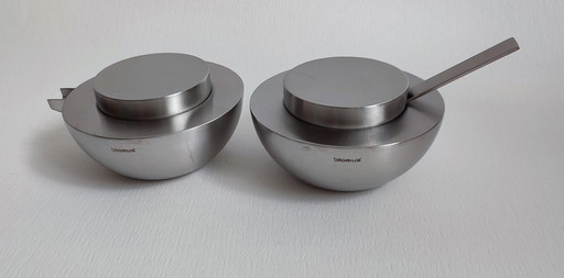 Blomus stainless steel Asia Milk & Sugar Cream Set Stotz Design Bauhaus