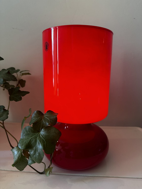 Image 1 of Lykta Lamp Ikea Vintage Red