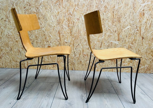 Set Of 2 Iconic John Hutton For Donghia 'Anziano' Chairs - Timeless Elegance