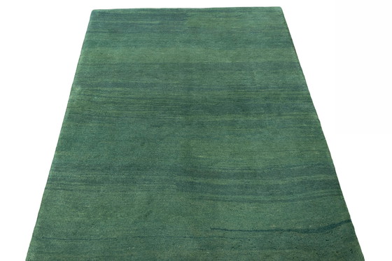 Image 1 of 204 X 149 Cm Hand-Knotted Gabbeh Loribaft Rug In Green