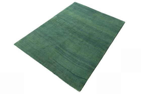 Image 1 of 204 X 149 Cm Hand-Knotted Gabbeh Loribaft Rug In Green