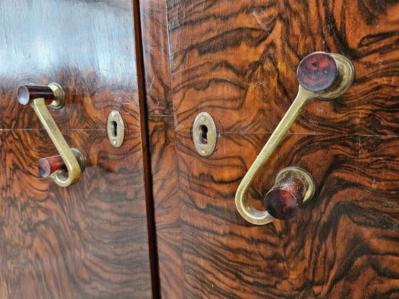 Image 1 of Art Decò Sideboard By Levi Minzi In Walnut Briar