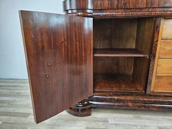 Image 1 of Art Decò Sideboard By Levi Minzi In Walnut Briar