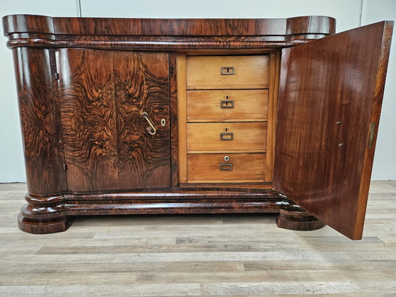 Image 1 of Art Decò Sideboard By Levi Minzi In Walnut Briar