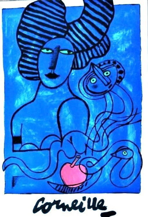 Corneille ---Color lithograph--Image Du Paradis From 1998