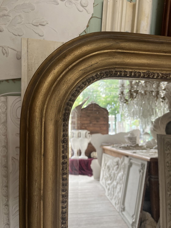 Image 1 of Louis Philippe Arch Mirror Gold