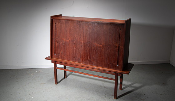 Image 1 of Floating teak bar cabinet by J. Batenburg for MI Belgium