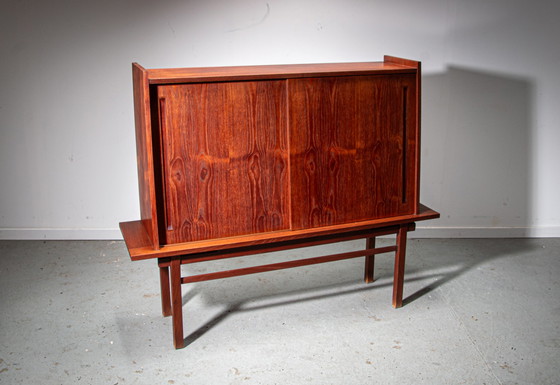 Image 1 of Floating teak bar cabinet by J. Batenburg for MI Belgium