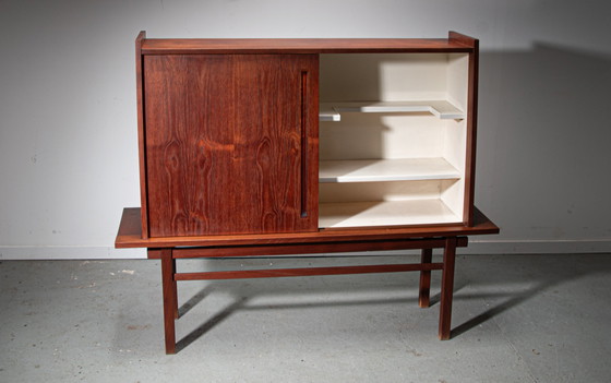 Image 1 of Floating teak bar cabinet by J. Batenburg for MI Belgium