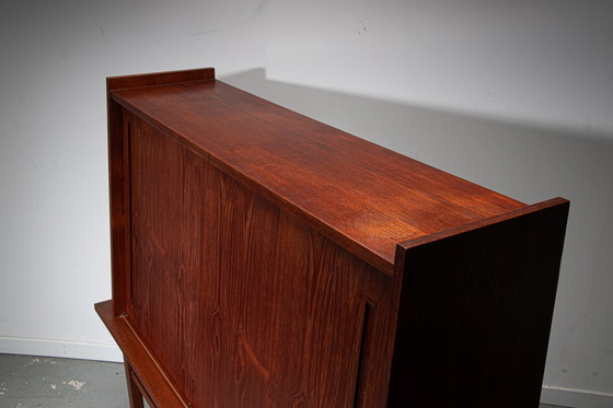 Image 1 of Floating teak bar cabinet by J. Batenburg for MI Belgium