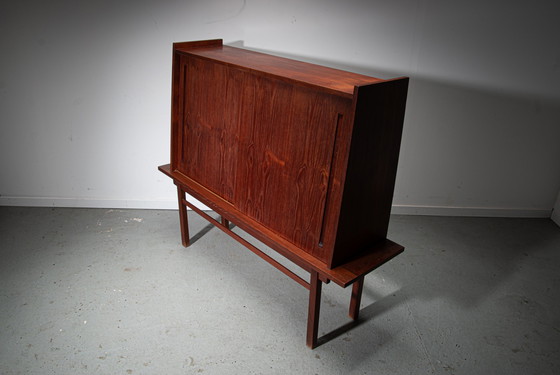 Image 1 of Floating teak bar cabinet by J. Batenburg for MI Belgium