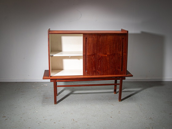 Image 1 of Floating teak bar cabinet by J. Batenburg for MI Belgium