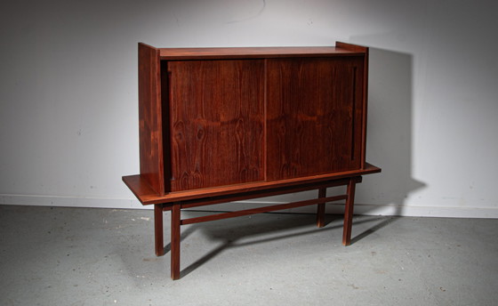 Image 1 of Floating teak bar cabinet by J. Batenburg for MI Belgium