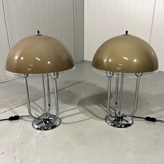 Image 1 of Baulmann Form-Leuchte Table Lamps, 1960'S