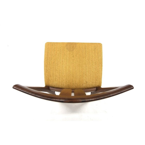 Image 1 of Set of 6 vintage chairs in rosewood and fabric, Sweden 1960
