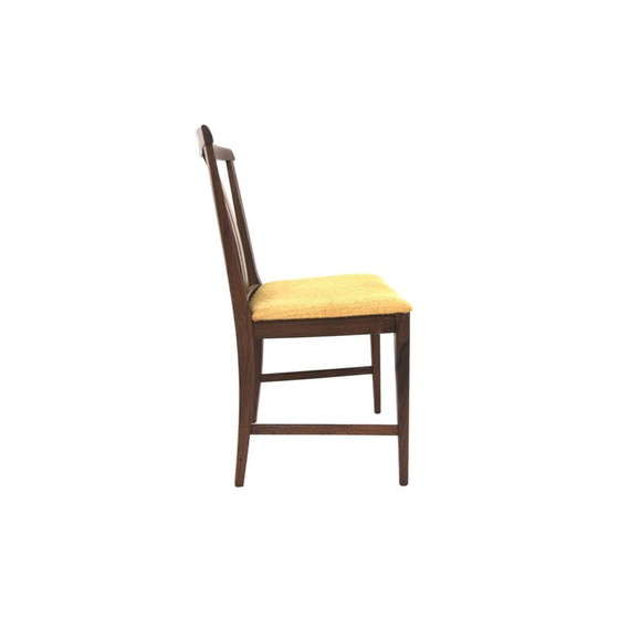 Image 1 of Set of 6 vintage chairs in rosewood and fabric, Sweden 1960