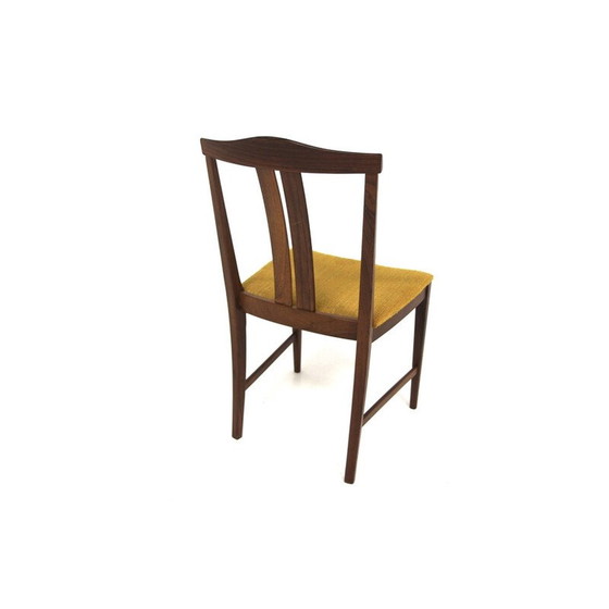 Image 1 of Set of 6 vintage chairs in rosewood and fabric, Sweden 1960