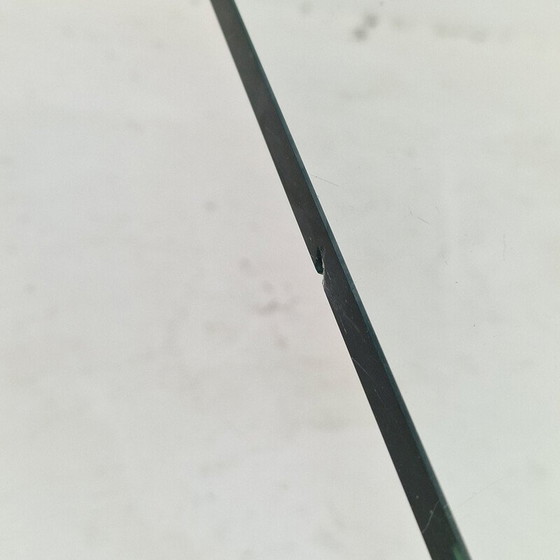 Image 1 of Set of 3 vintage marble and glass coffee tables, Italy 1980