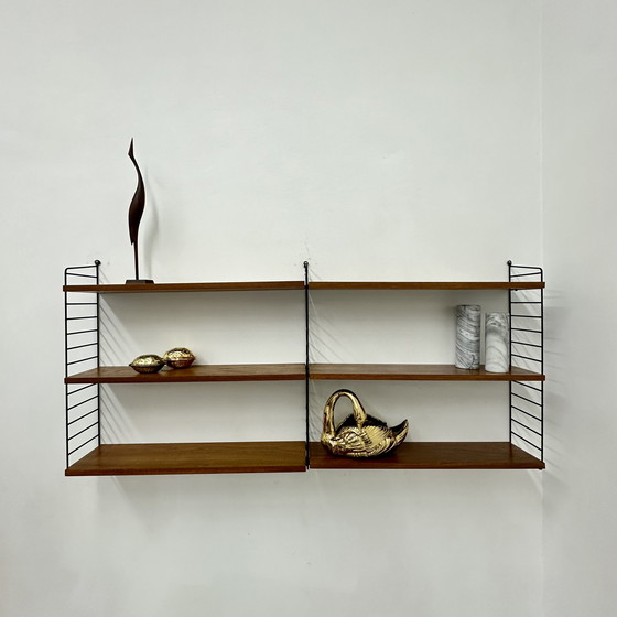 Image 1 of Mid-Century Nisse Strinning string design wall unit , 1960s