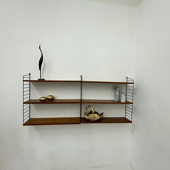 Image 1 of Mid-Century Nisse Strinning string design wall unit , 1960s