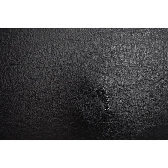 Image 1 of Pair of Vintage Black Swivel Chair Scandinavian 1970s