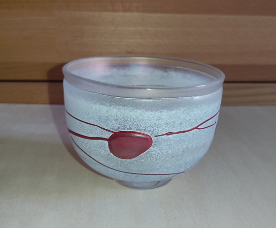 Image 1 of Kosta Boda Bertil Vallien Coupe en verre Galaxy Red