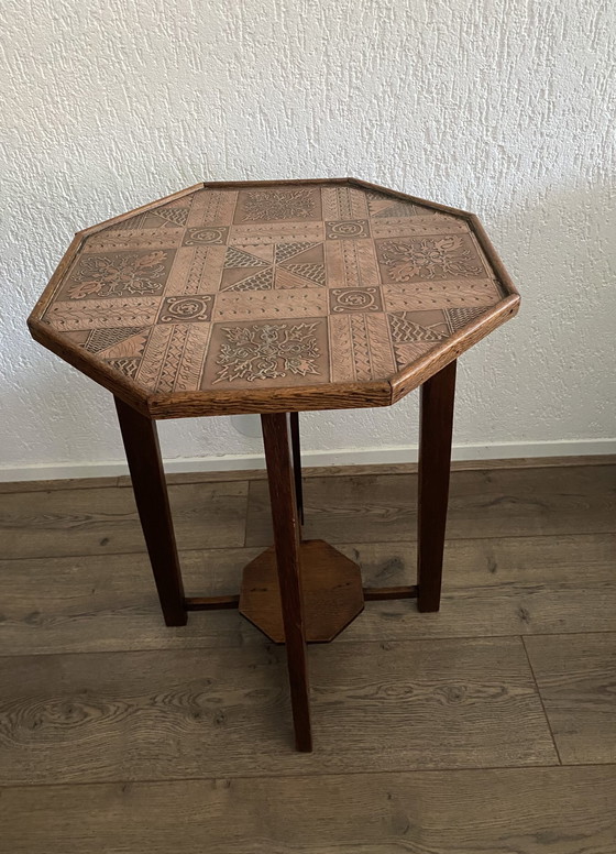 Image 1 of Smoking Table With Copper Top