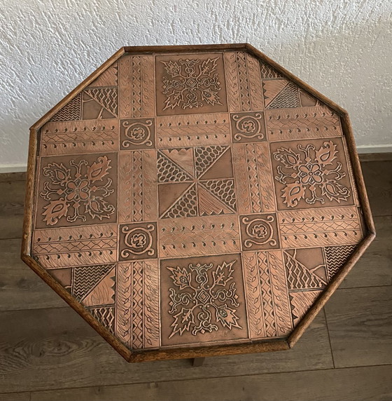 Image 1 of Smoking Table With Copper Top