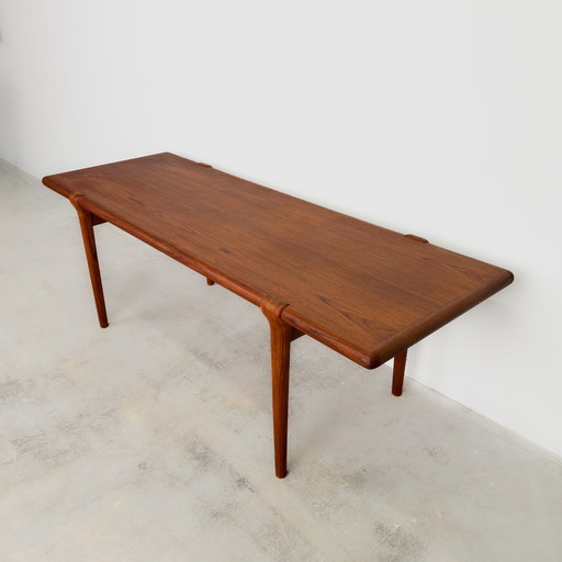 Teak living room table by Niels O. Møller for Jl Møllers Møbelfabrik