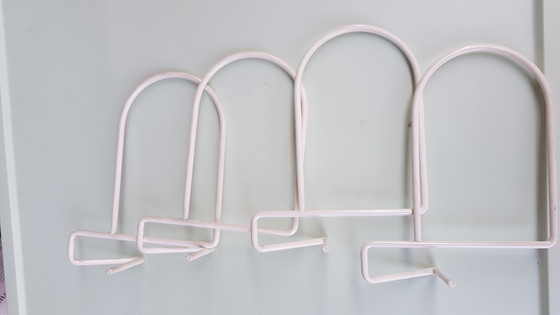 Image 1 of 2X White Bookends By Kajsa & Nils Strinning For String, 1960S