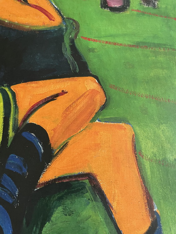 Image 1 of Ernst Ludwig Kirchner (1880-1938), Artist, 1910, Original Exhibition Poster Sweden, Copyright Ernst Ludwig Kirchner