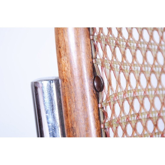 Image 1 of Pair of vintage Bauhaus chairs in chrome and beech for Robert Slezak, Czechoslovakia 1930