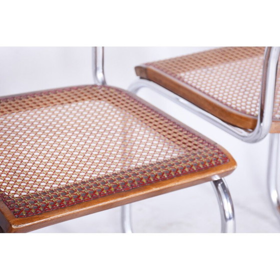 Image 1 of Pair of vintage Bauhaus chairs in chrome and beech for Robert Slezak, Czechoslovakia 1930