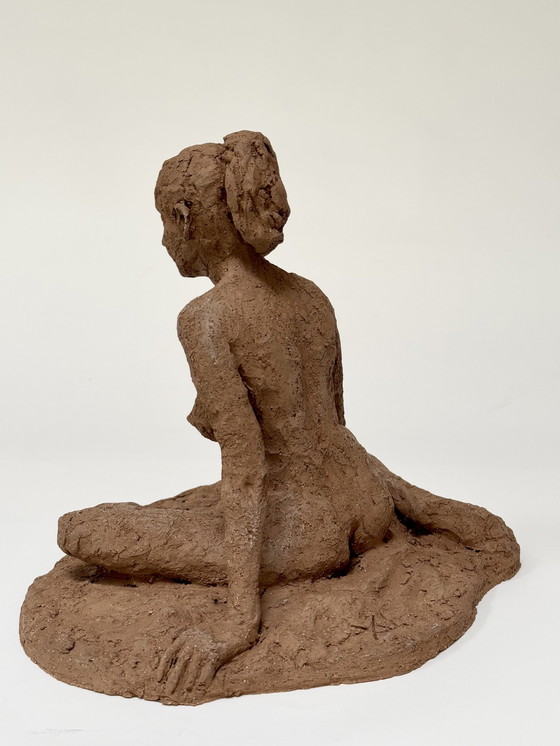 Image 1 of Yolande Ide (1931) - Scultura in terracotta « Nicole »