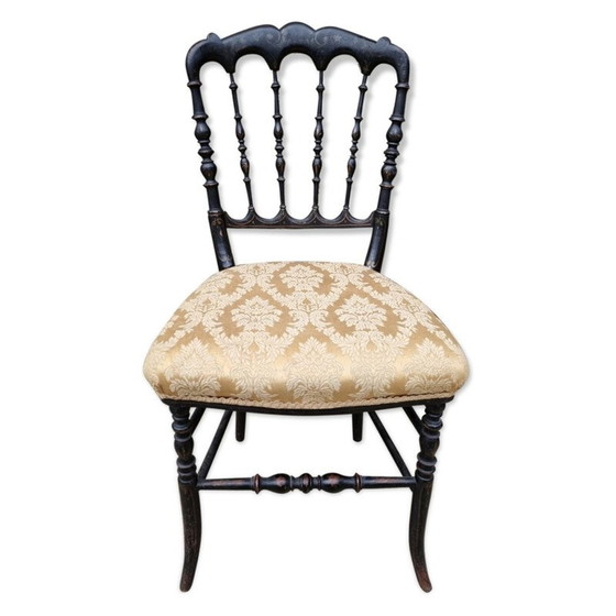 Image 1 of Napoleon III vintage musician's side chair