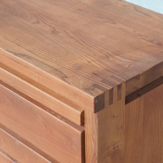 Image 1 of Elmwood mid-century desk by Pierre Chapo, 1980s