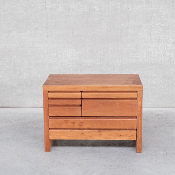 Image 1 of Elmwood mid-century desk by Pierre Chapo, 1980s