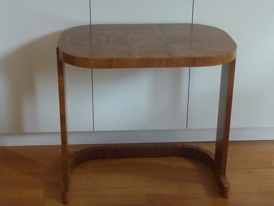 Image 1 of Art Deco, 3 Piece Set Side Tables, Walnut