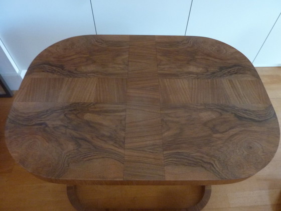 Image 1 of Art Deco, 3 Piece Set Side Tables, Walnut