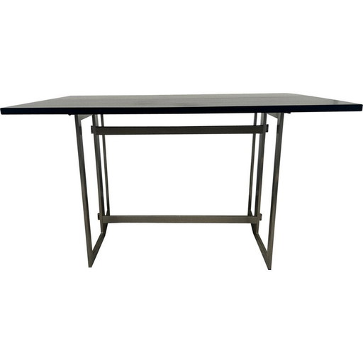 Consolle vintage trasformabile in tavolo in rovere sbiancato nero per Artelano, 1970