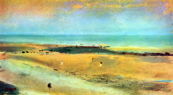 Image 1 of Edgar Degas - Beach at low tide