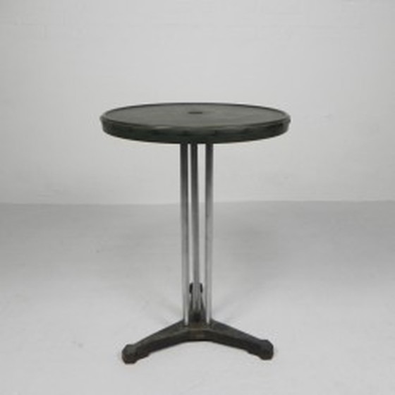 Image 1 of Art Deco Bistro Table Bakelite Top - 1930s