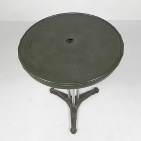 Image 1 of Art Deco Bistro Table Bakelite Top - 1930s