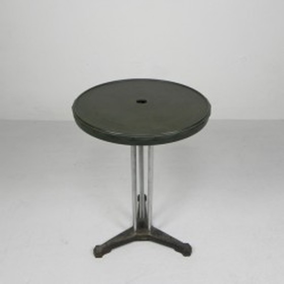 Image 1 of Art Deco Bistro Table Bakelite Top - 1930s